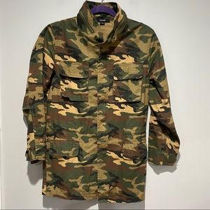 Escalier Military Utility Style Camouflage Jacket Size XS